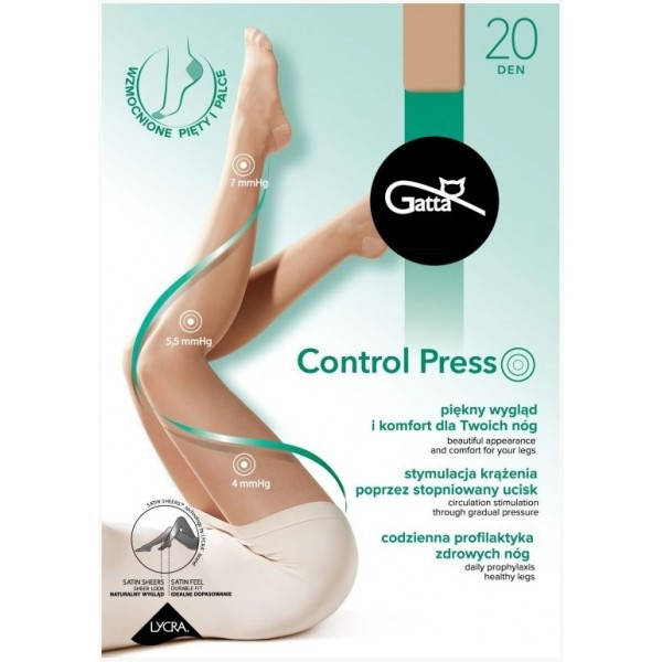 

Колготки компрессионные GATTA CONTROL PRESS, против варикоза, Бежевый