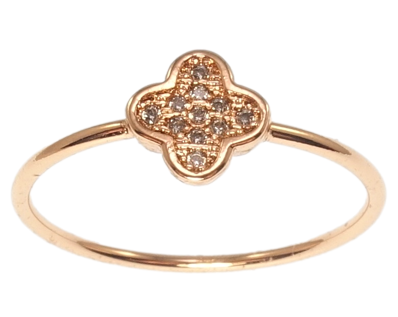 

Кольцо Xuping Позолота РО "Четырехлистник" р.18,18.5