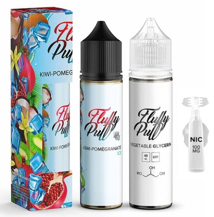 

Набор для самозамеса жидкости Fluffy Puff Kiwi-Pomegranate Ice 60 мл. 3 мг/мл
