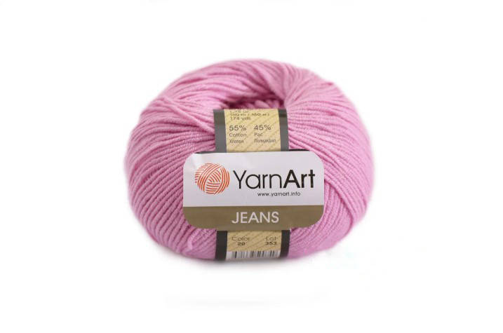 

YarnArt Jeans, розовый №20