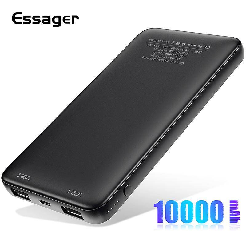 

Внешний аккумулятор Essager Power Bank 10000 mAh. Компактный, ультратонкий павер банк