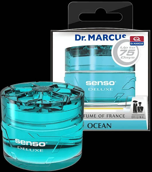 

Ароматизатор Dr.Marcus (Освежитель воздуха в машину) Senso Deluxe - гелевый на панель _Ocean