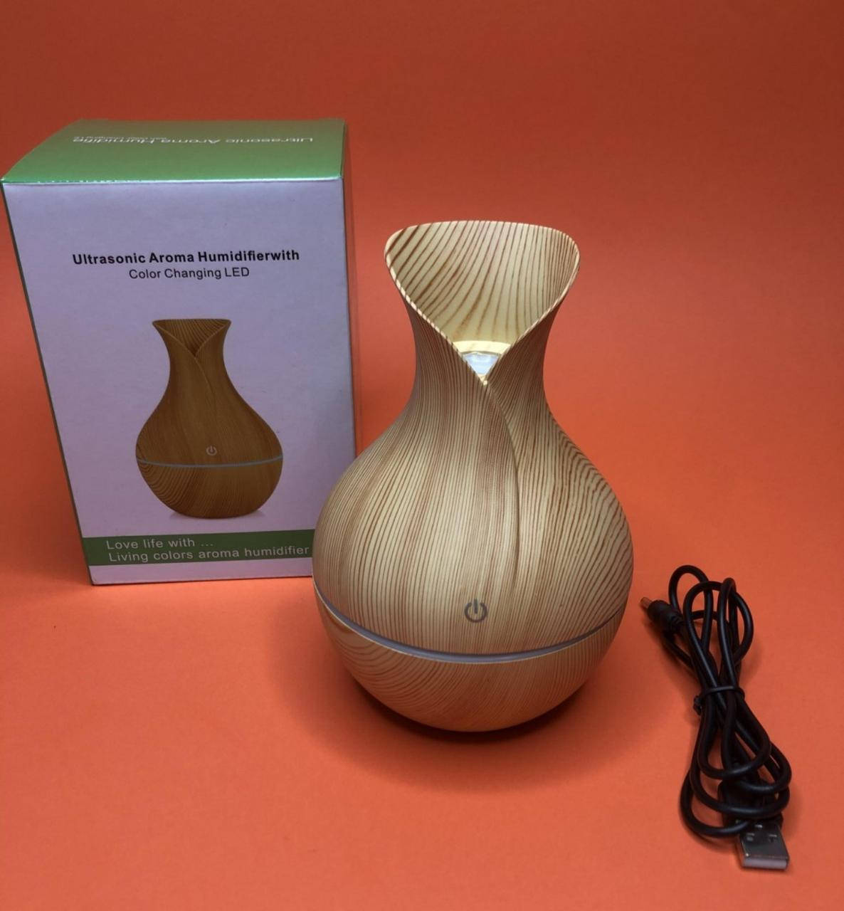 

Паровой USB с подсветкой деревянный Увлажнитель для воздуха и ночник Humidifiers .Очиститель воздуха, диффузер