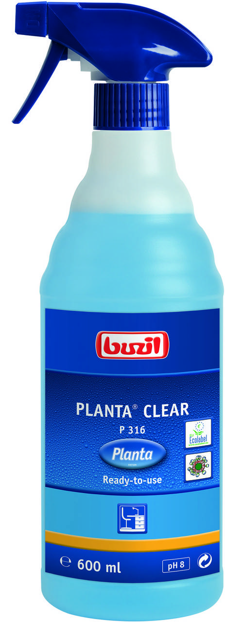 

Очиститель стекла Buzil Planta Clear P 316, 600 мл [P316-0600]