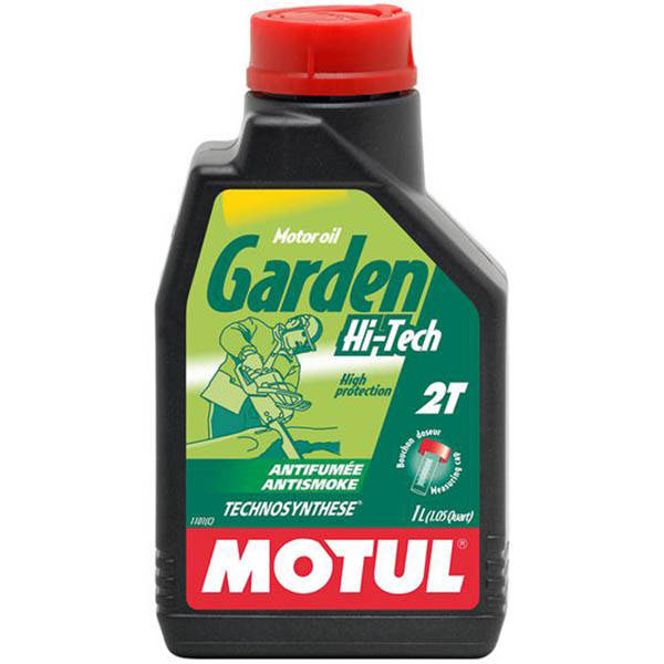 

Motul Garden 2T HI-Tech Полусинтетическое моторное масло для газонокосилок цепных пил (834901/102799) 1л