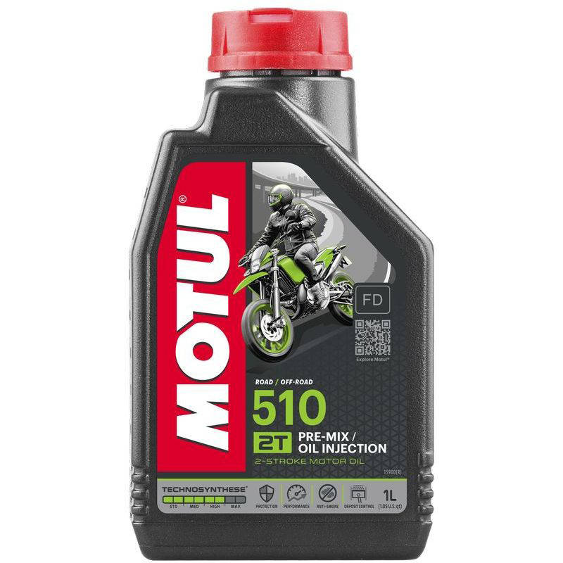 

Motul 510 2T Полусинтетическое моторное масло для мотоциклов (837411/104028) 1л