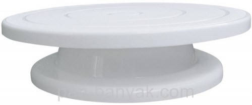 

Підставка для роботи з тортом Empire крутиться d28 см h7 см пластик (8927 EM)