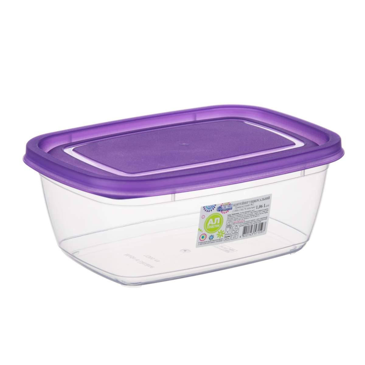 

КОНТЕЙНЕР ЭКОНОМ 1.86 Л ПРЯМОУГОЛЬНЫЙ