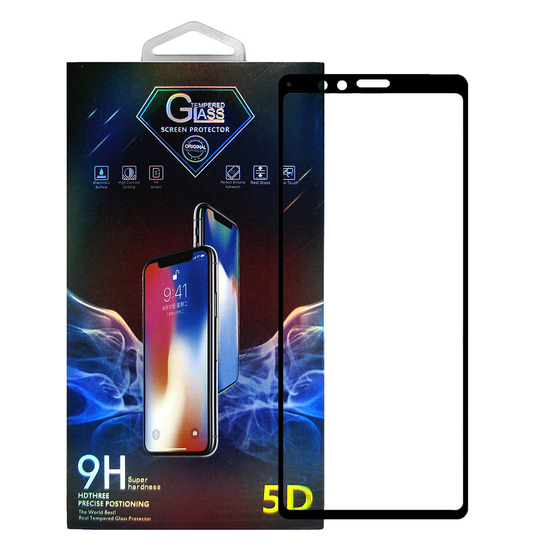 

Защитное стекло Premium Glass 5D Full Glue для Sony Xperia 1 / Xperia XZ4 J9110 Black, Черный