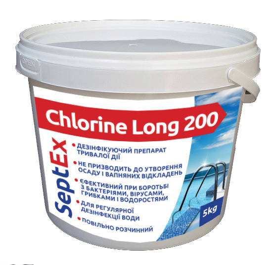 

Длительный Хлор Chlorine Long 200, таб, 5кг
