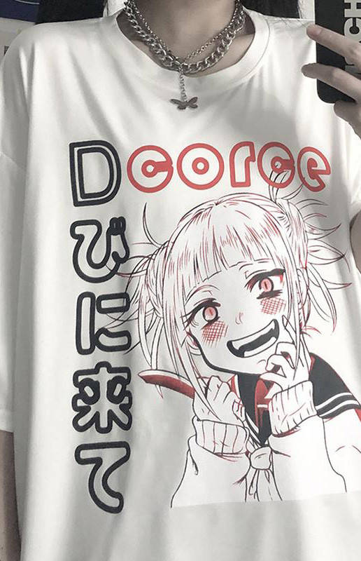 

Аниме футболка Моя Геройская Академия | Himiko Toga My Hero Academia, Белый