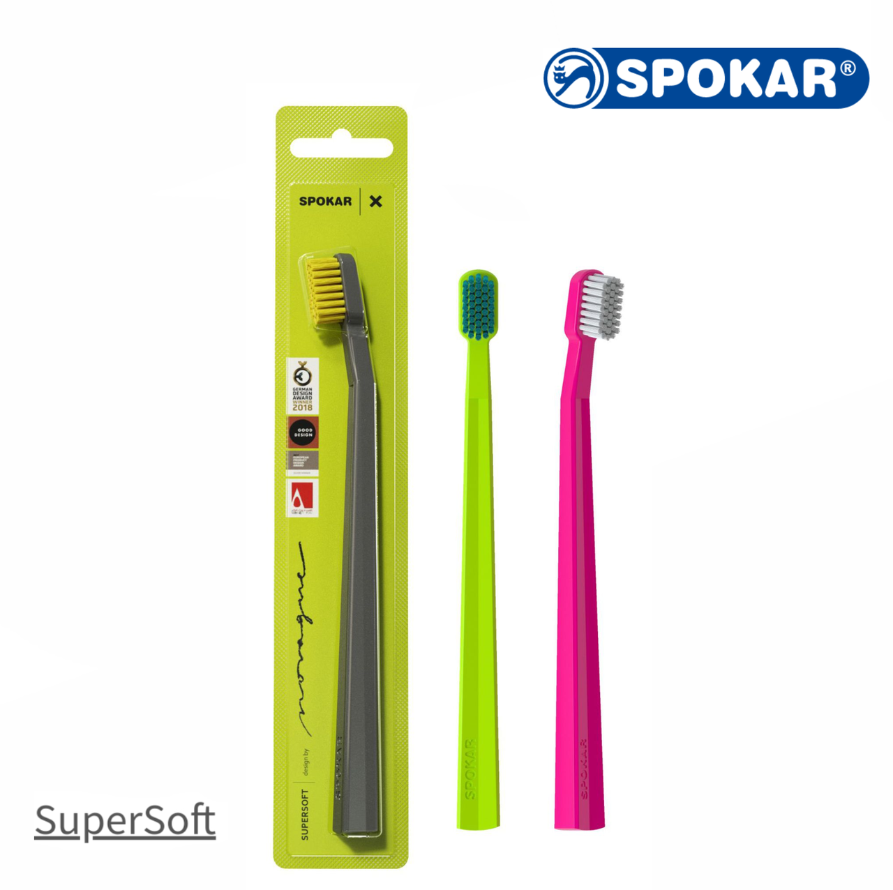 

Зубная щетка Spokar X Super Soft 3429 супер мягкая 1 шт