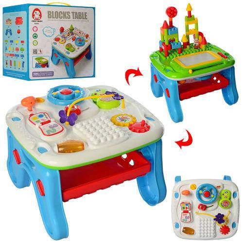 

Детский развивающий музыкальный столик "Blocks table" арт. 002