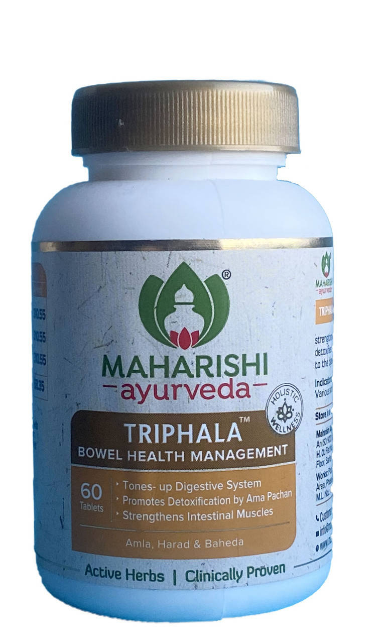 

Трифала Махариши 60 таб, Triphala Maharishi, очистка организма, крови, кишечника
