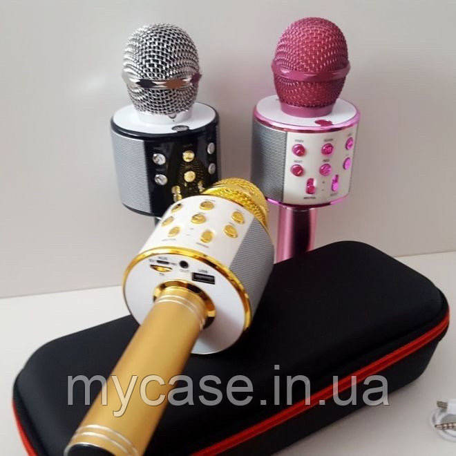 

Беспроводной Микрофон караоке Wster WS 858B Bluetooth в чехле