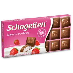 

Шоколад "Schogetten Yoghurt-Strawberry" ( Шогеттен клубника с йогуртом) 100г