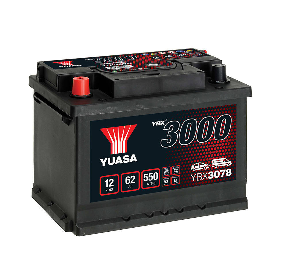 

Автомобильный аккумулятор Yuasa 62Ah 550A SMF Battery (1) (YBX3078)