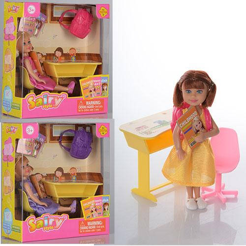 

Кукла DEFA LUCY арт. 8298 13см, парта, рюкзак, стульчик, в кор-ке, 15-16,5-6см