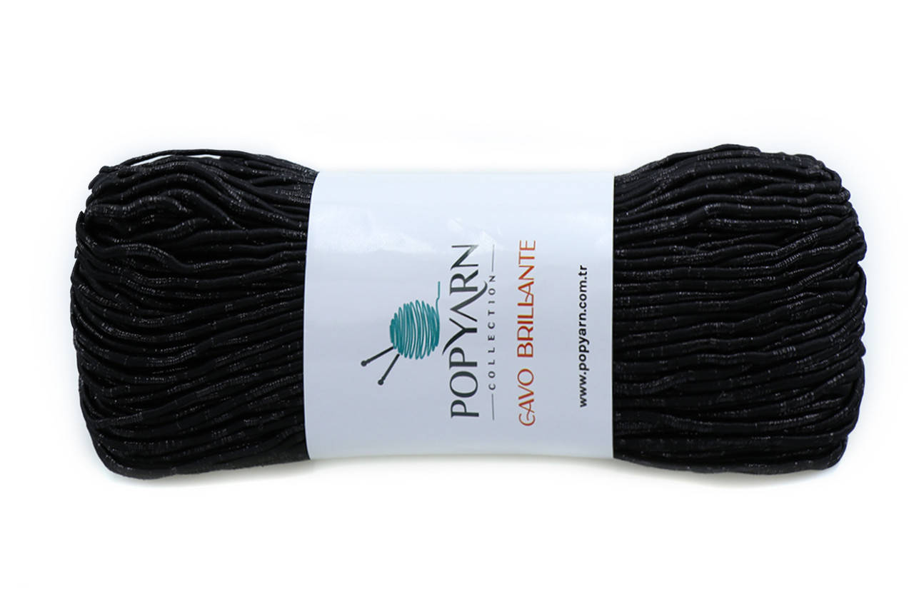 

Popyarn Cavo Brillante, Черный №10