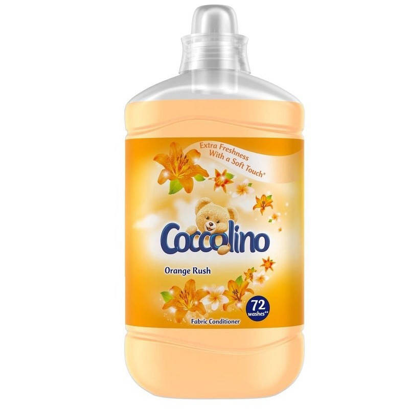 

Кондиционер-ополаскиватель для белья Coccolino Orange Rush 1,8 л 72 цикла стирки