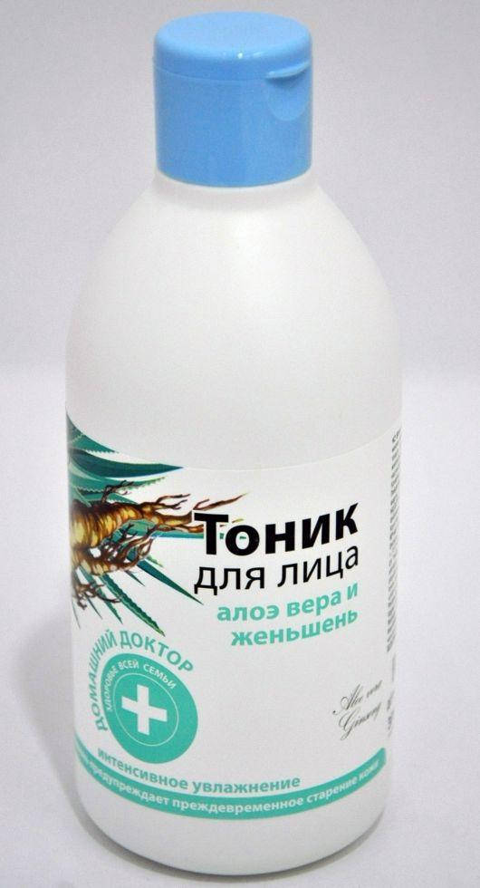 

Тонік для обличчя Алое вера і женьшень 500гр ДД