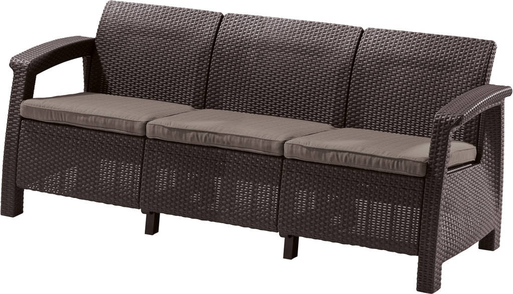 

Диван садовый Keter Corfu love seat max Коричневый