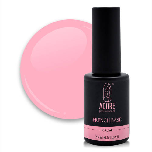 

Основа для гель-лака ADORE French Base №05 Pink 7.5 мл (17736Gu), Розовый