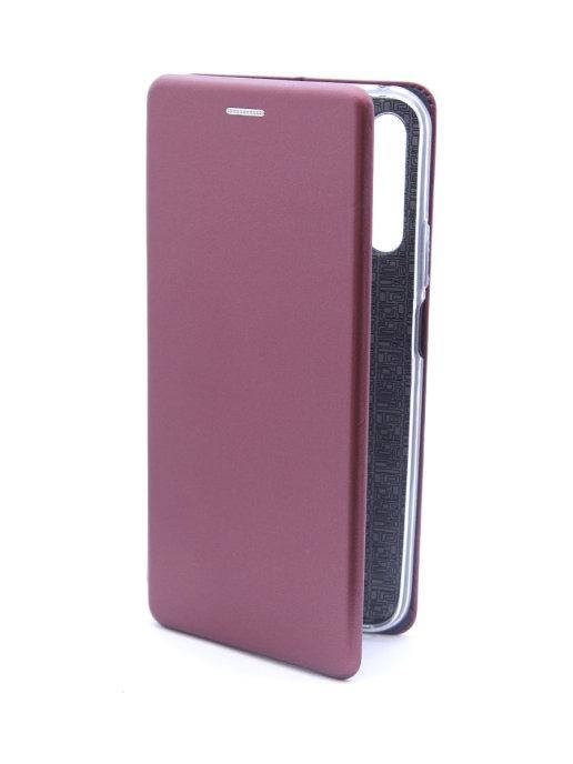 

Чехол книжка Huawei P Smart Pro Бордовый цвет \ чехол-книга Huawei P Smart Pro магнитная есть отдел для карты