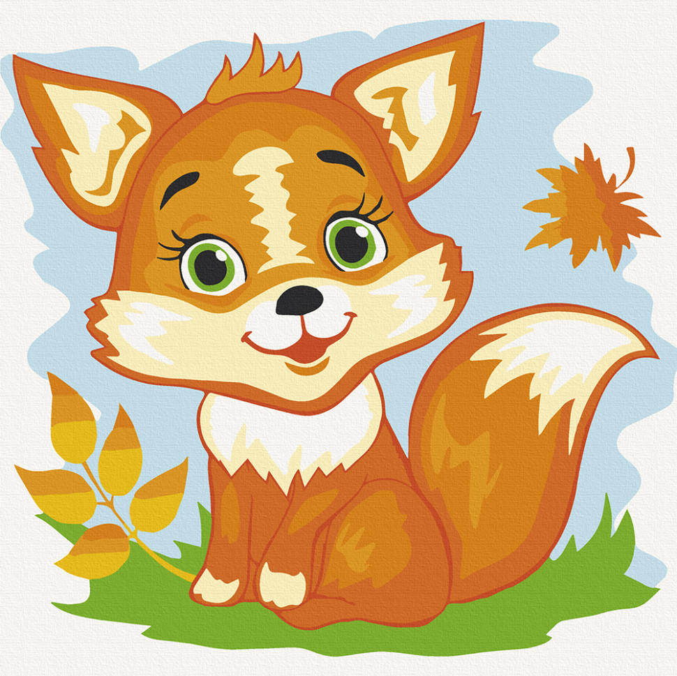 

Роспись по холсту Лисичка 30х30см 15536-AC