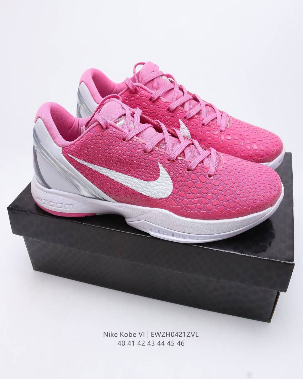 

Eur40-46 рожеві Коби 6 NIKE Zoom Kobe VI Кобі чоловічі баскетбольні кросівки
