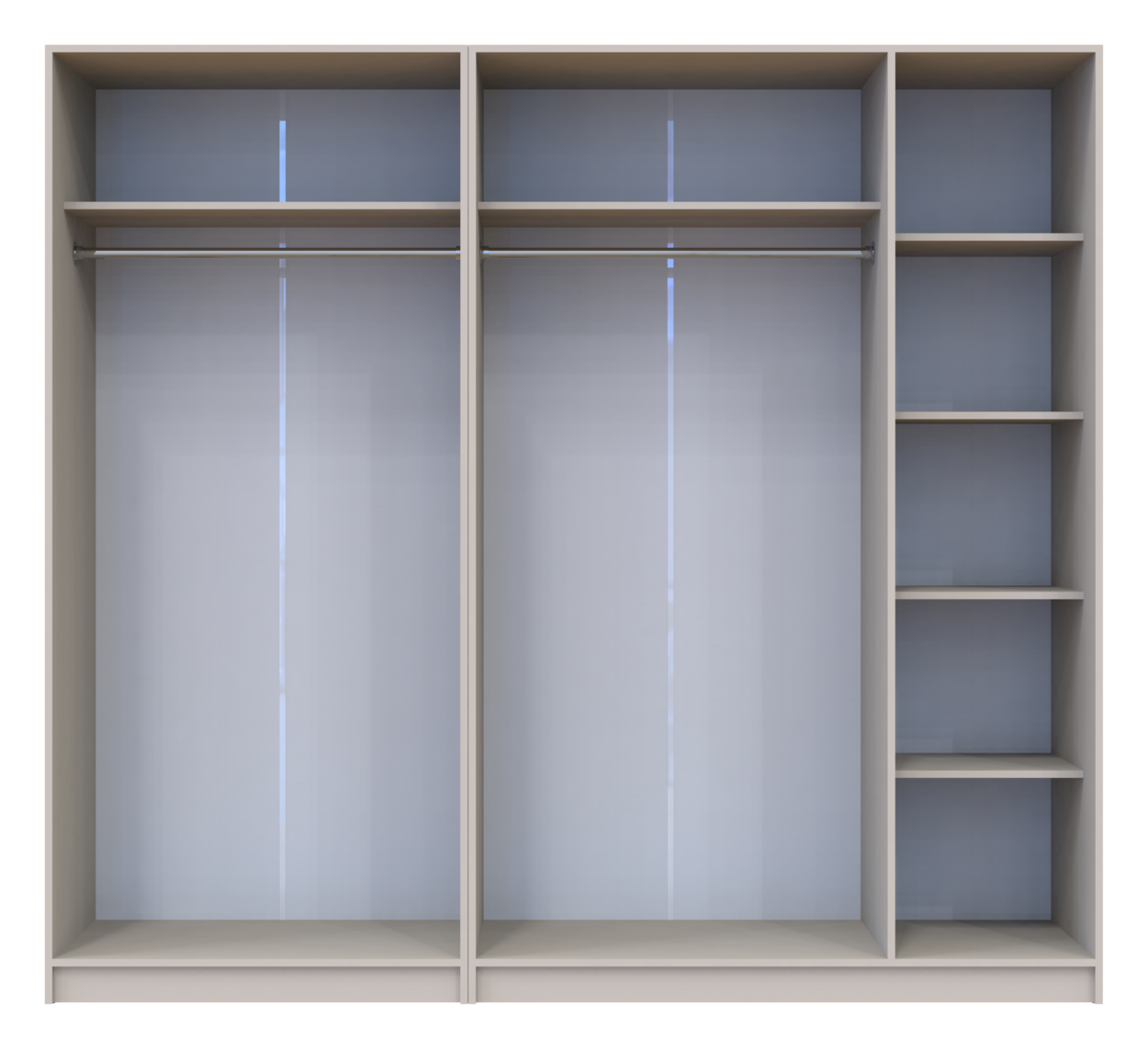Шафа для одягу комплект Промо Кашемір 2+3 ДСП 225х48х204 (80737673) 5