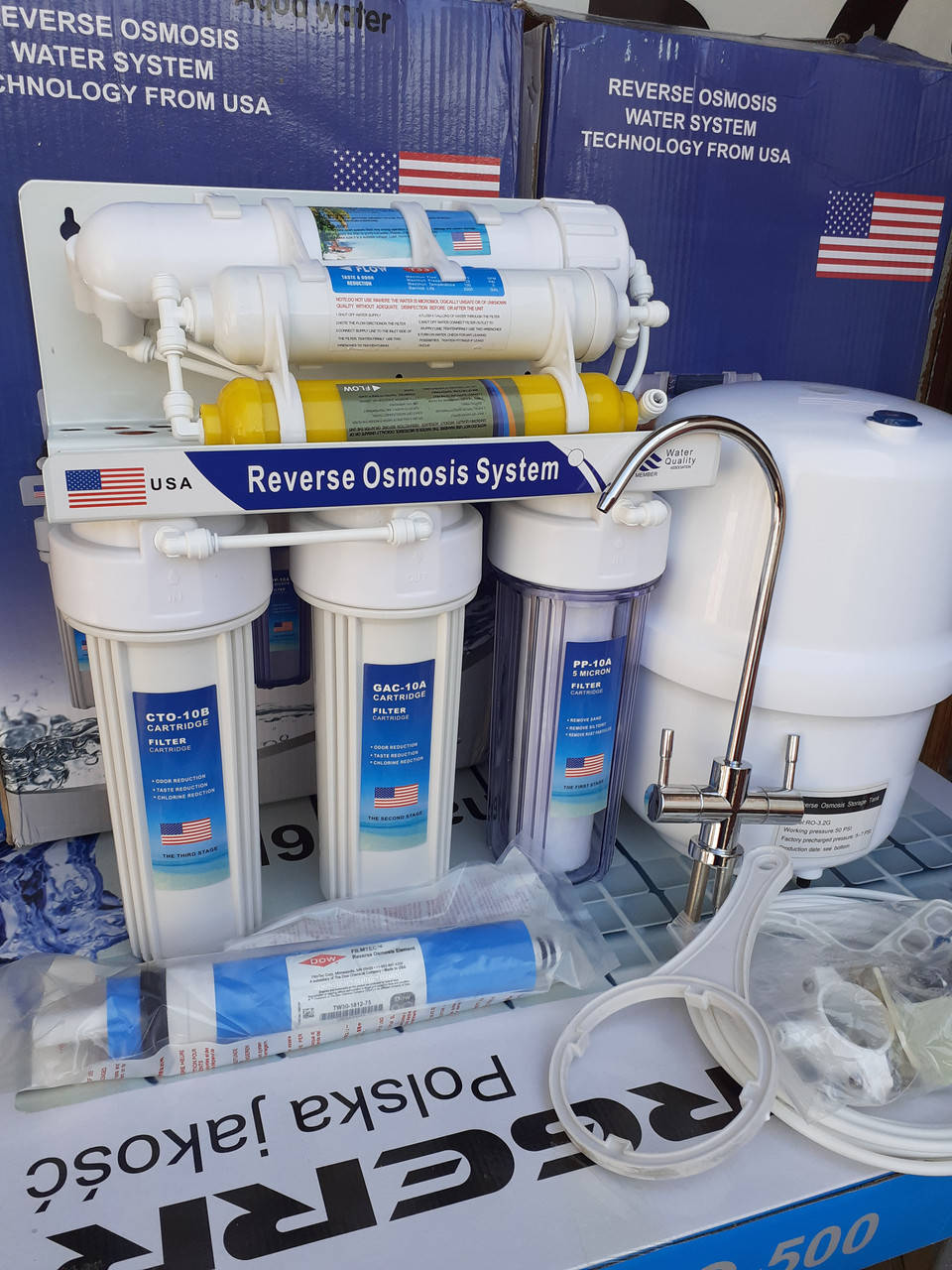 

Осмос 6 ступеней Польша с Filmtec мембраной и минерализатором AR01F