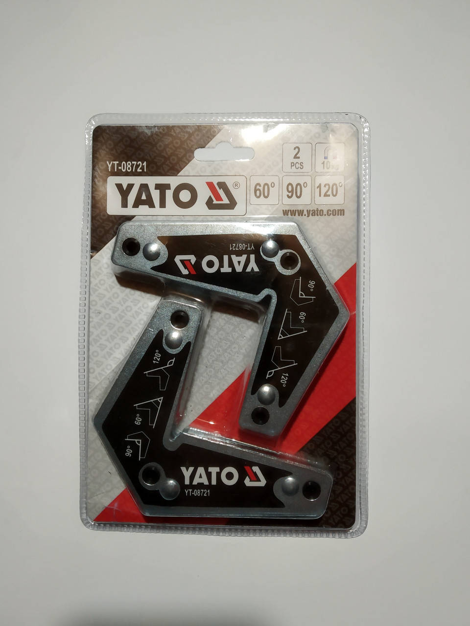 

Магнитный держатель для угловой сварки 2 шт 10кг Yato