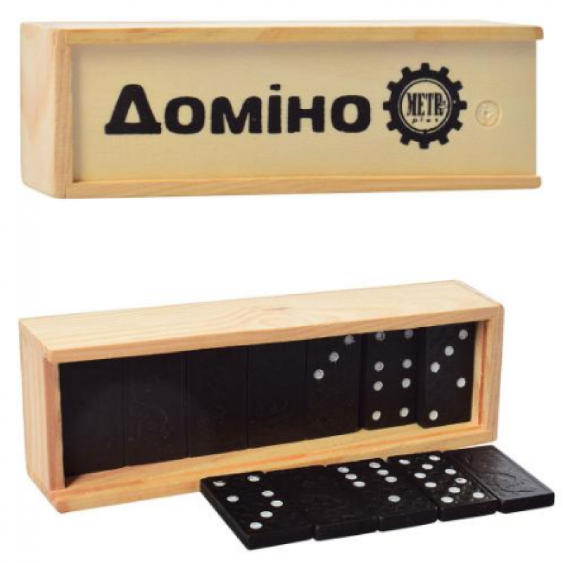 

Домино M 0027 в деревянной коробке, 14,5-5-3см
