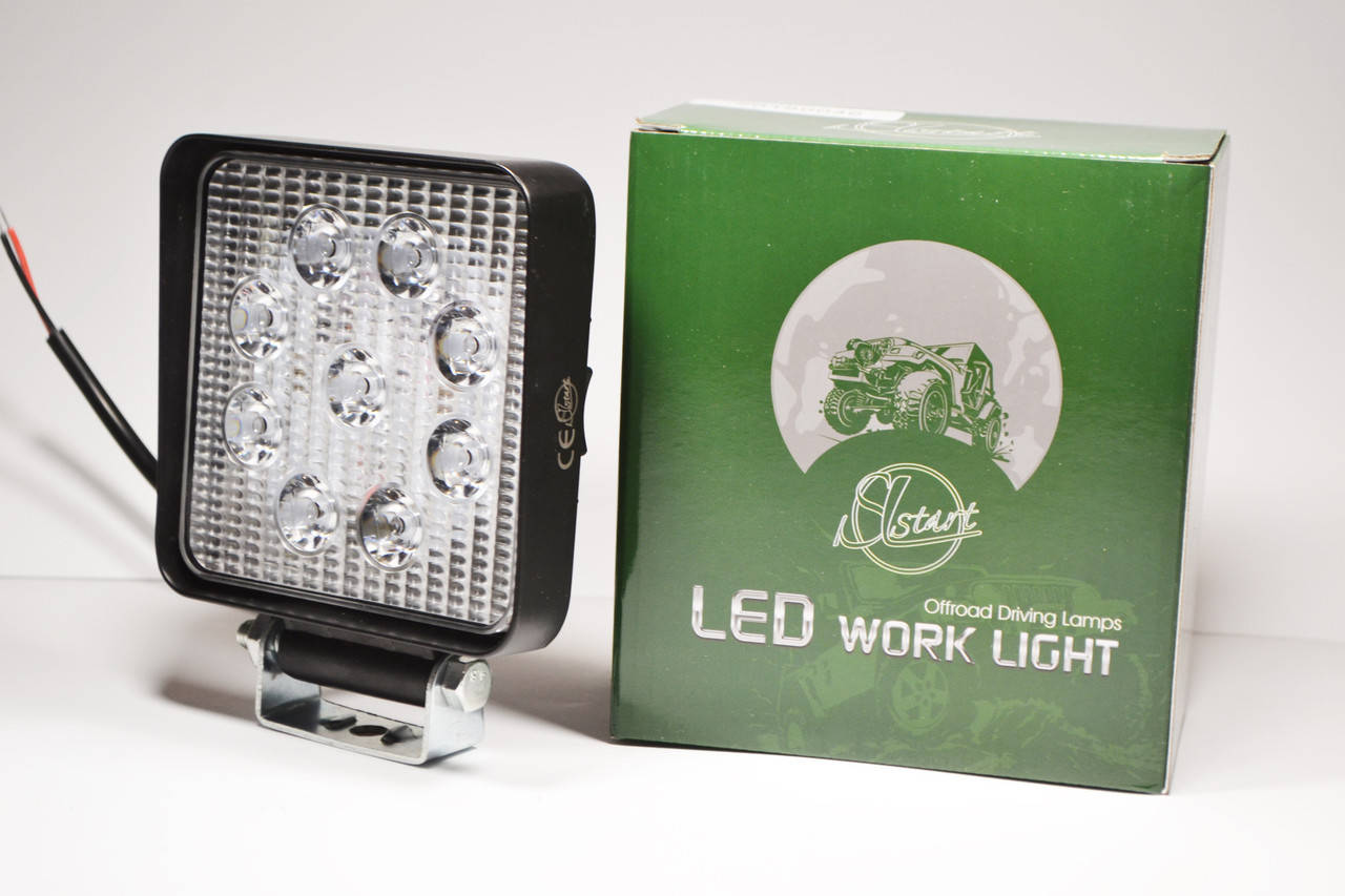

Светодиодная LED фара рабочая 27W/ 27Вт,(3Вт*9ламп) (SLstart), Белый