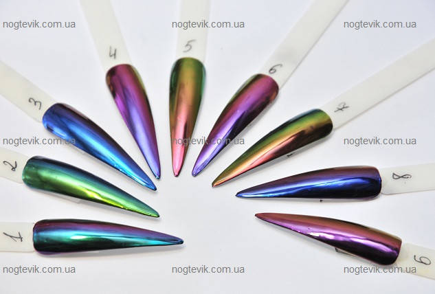 

Втирка ЖУК хамелеон для маникюра 9 оттенков декор ногтей