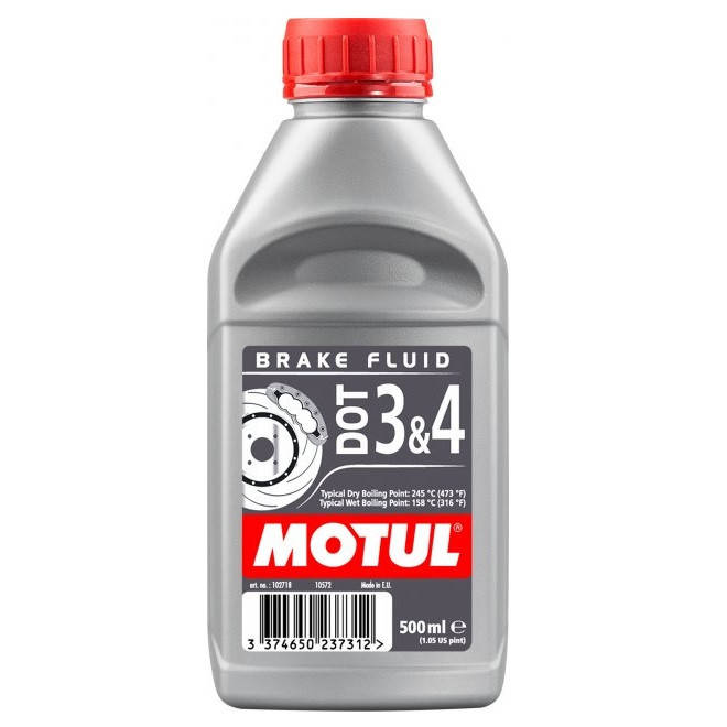 

Тормозная жидкость 100% синтетическая MOTUL DOT 3&4 500 мл (102718/807910)