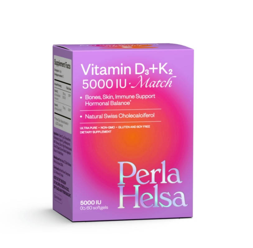 

Perla Helsa vitamin D 3+K 2 5000iu ( Перла Хелса витамин Д 3+ К 2) витамины