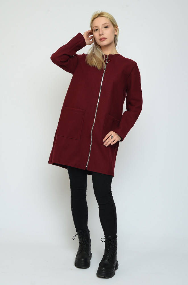 

Кардиган женский бордовый размер 2XL AAA 143385M