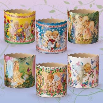 

Форма для выпечки пасхального кулича(85*90)Ассорти(250гр)(50 шт)