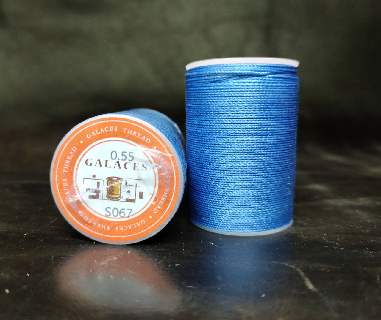 

Galaces кругла, вощена нитка товщиною 0,55мм (S067), кол. блакитний, Голубой