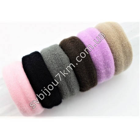 

Резинка для волос микрофибра разноцветная оптом "Microfiber Hair Band", Разные цвета