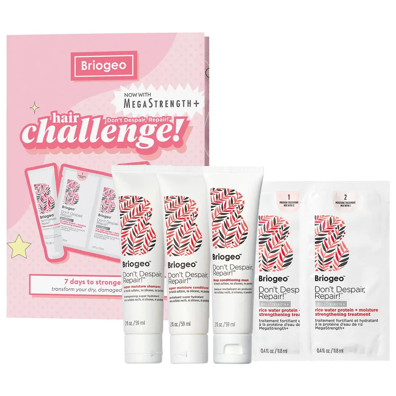 

Набор для волос Briogeo Don't Despair, Repair!™ Strengthen + Repair (шампунь+кондиционер+маска)