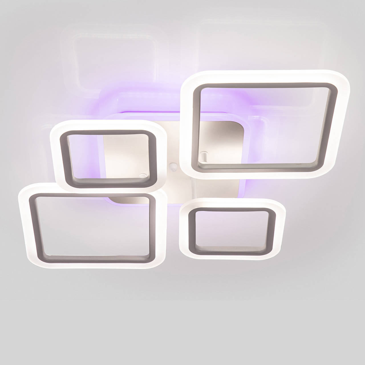 

Люстра светодиодная 96 ват Люстра с пультом 1127/2+2 LED dimmer, Белый