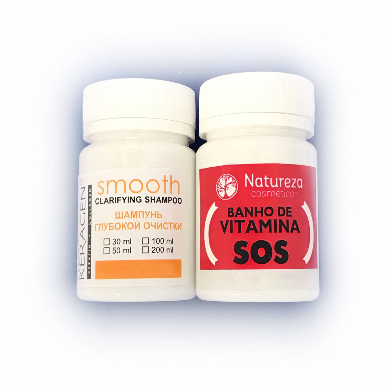 

Natureza SOS Banho de Vitamina Набор ботекс-восстановление волос, 30/50 г