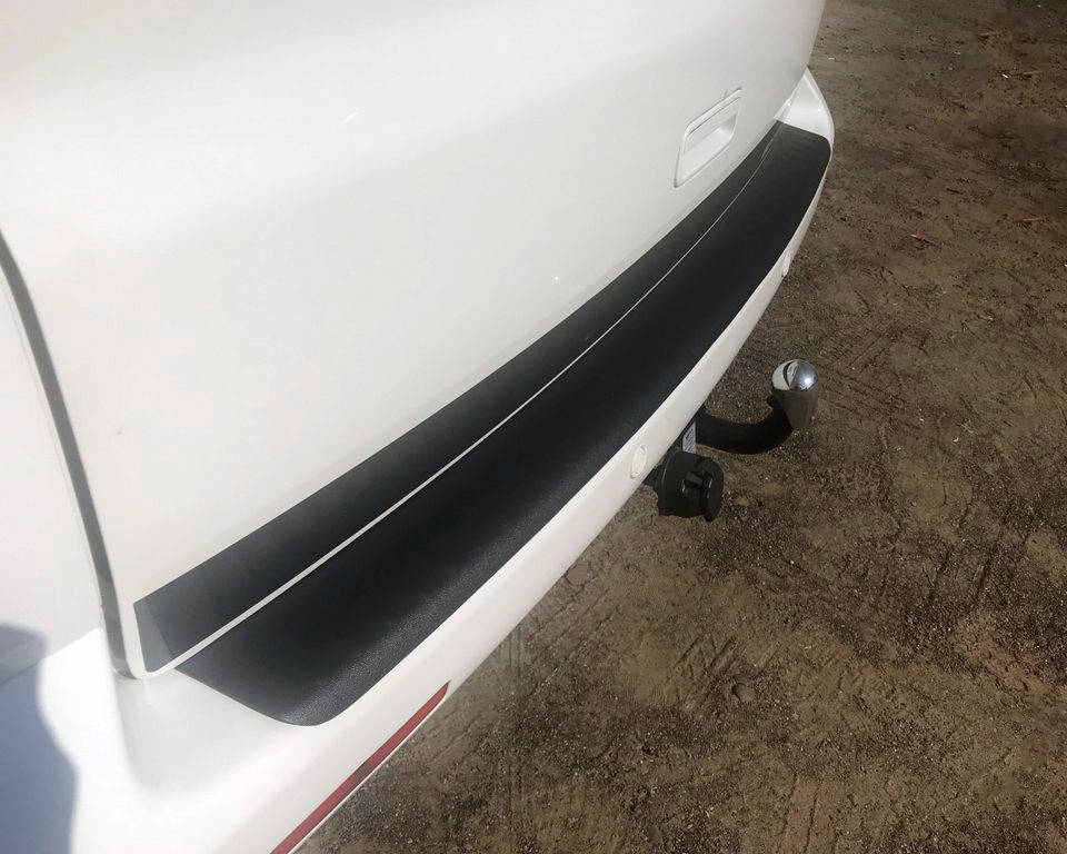 

Накладка на задний бампер с загибом (ABS-пластик) Матовая для Volkswagen T5 Transporter 2003-2010 гг.