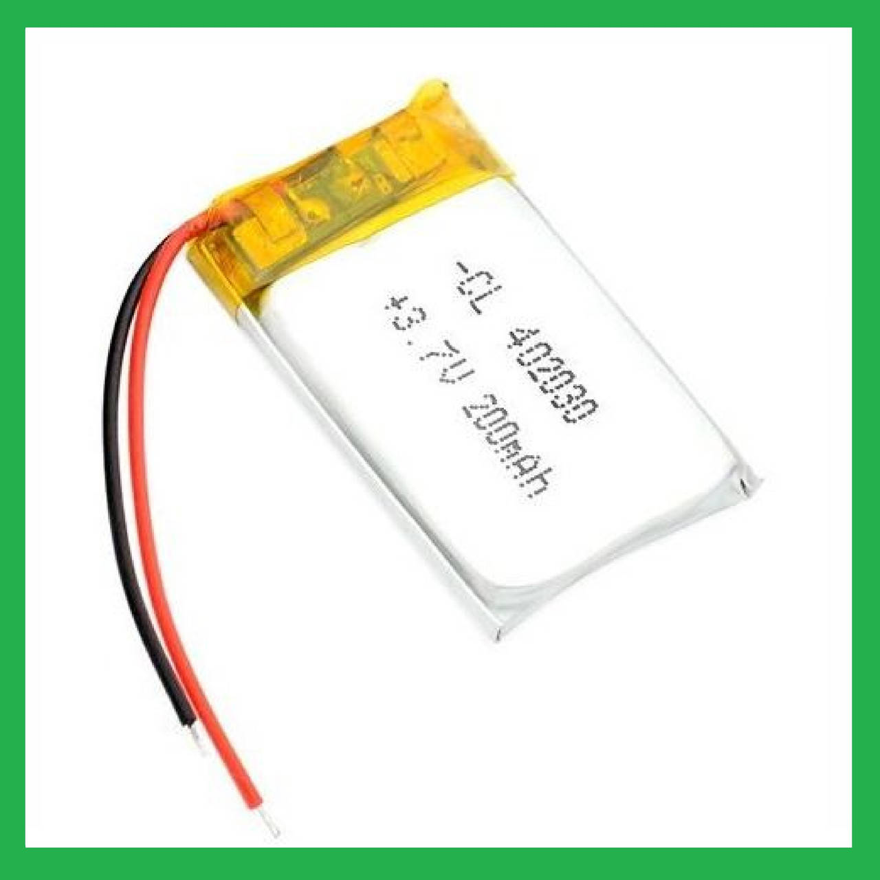 

Литий-полимерный аккумулятор Li-pol 402030, 500mAh 3.7V 1 шт.