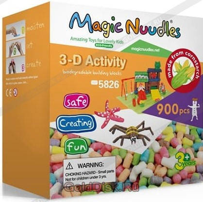

Magic Nuudles, безопасный детский конструктор на основе кукурузного крохмала