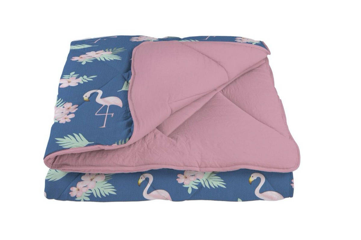 

Одеяло ТЕП WASHED COTTON розовый фламинго (комбинированное) полуторное 150х210