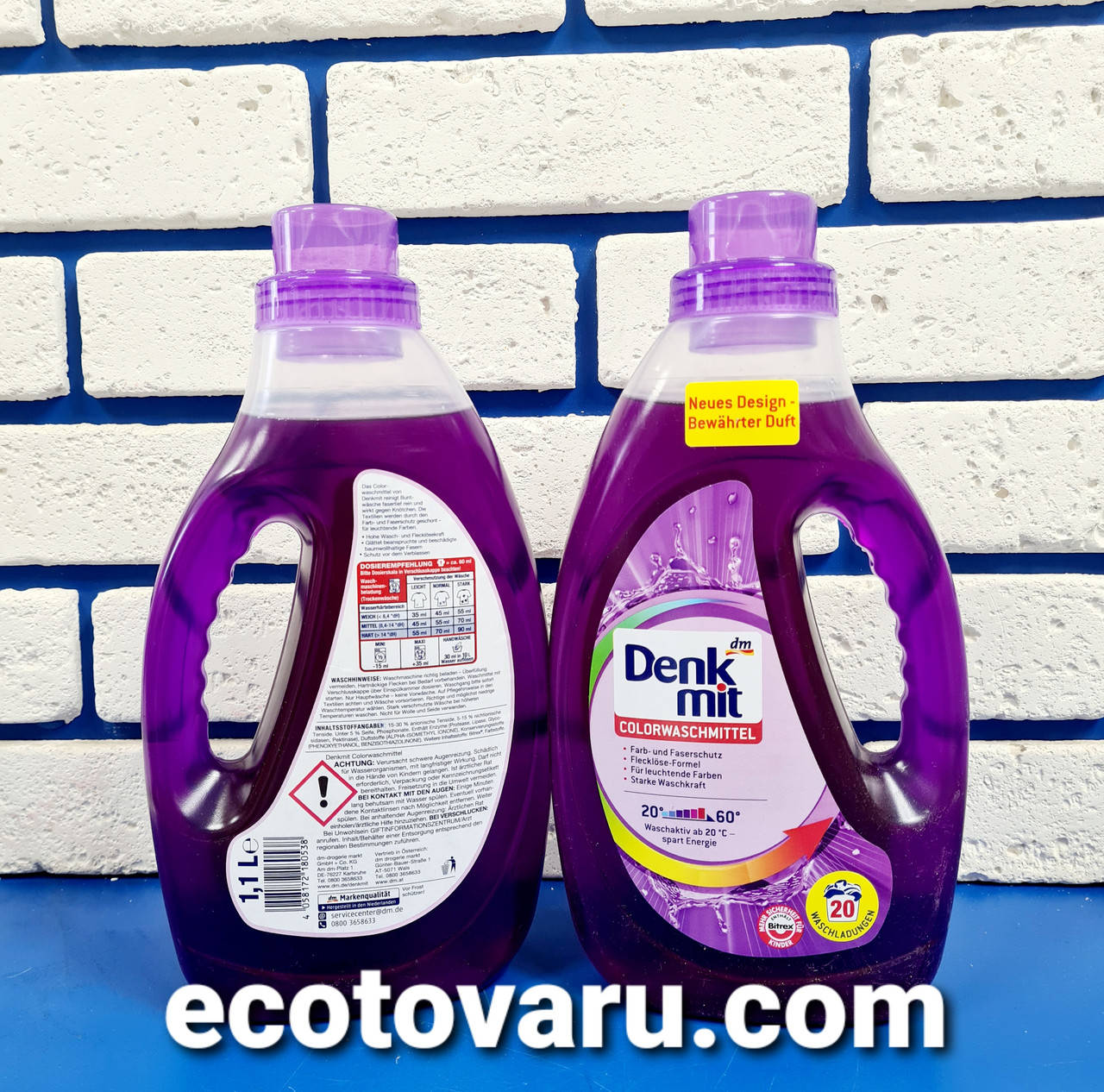 

Гель для стирки цветного белья Denkmit Colorwaschmittel 1,1л